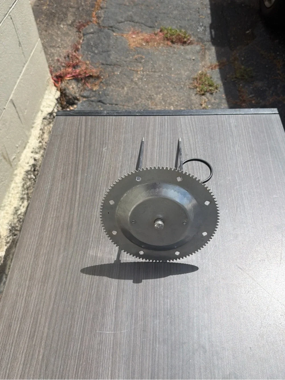 Ronco Showtime Rotisserie 5000 Gear Wheel and Spit Rod Assembly